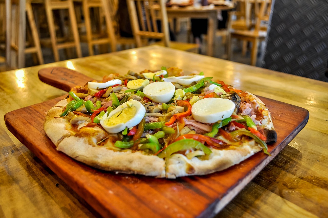 pizza met groentjes