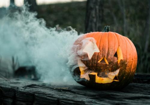 Halloween pompoen